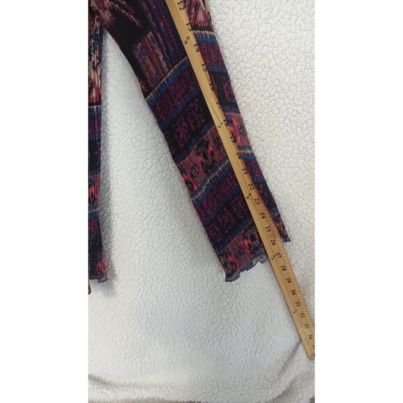 Nanette Lepore Crochet Square Neck Tunic Top Womens Medium Purple Bell Sleeve - Picture 5 of 14